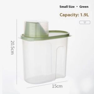 PNXK โหลภาชนะเก็บอาหารปิดผนึกที่ทันสมัยพร้อมถ้วยวัดสำหรับการจัดห้องครัว