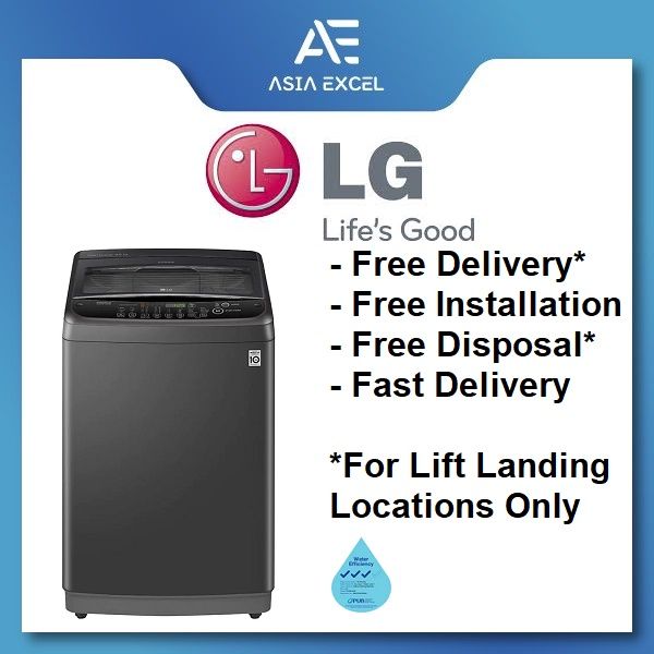 LG T2109VSAB 9KG BLACK SMART INVERTER TOP LOAD WASHING MACHINE Lazada PH