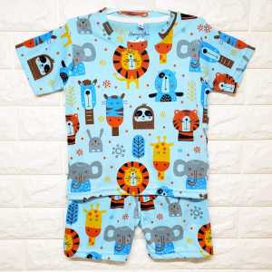 Baju Anak Laki Laki Setelan Printing Cowok Motif Karakter Lucu Pakaian Harian Model Distro Usia 1 2 3 4 5 Tahun