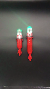 Durability Waterproofed LED Fish Lures Lamp 3V Low Voltages Flash Beacon for Boats Navigations and Fish Luring