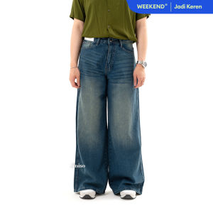 JINISO Oversize Baggy Loose Jeans Pria 758