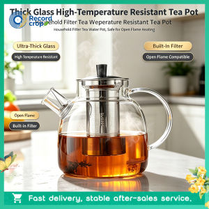 Thick-glass high-temperature resistant tea pot household filter tea water pot can be heated by open flame