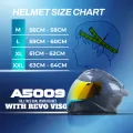 GILLE A5009 Phoenix Mono Color Revo Visor Full Face Dual Visor Motorcycle Helmet. 