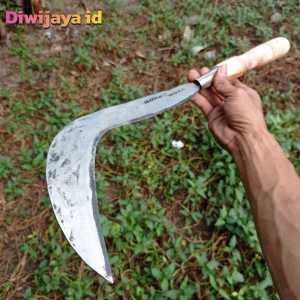 Sabit Arit Parang Ndorit Rumput Bahan Baja Per Mobil Asli Tajam Dan Tebal - Pisau Babat Semak Dan Ranting pohon super kuat