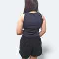 Bea Racer Croptop Sando – Plus Size, Cotton Spandex, Comfy Fit (L-2XL). 