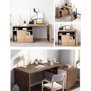 Bàn Ăn uống Xoay 360 Độ Bàn máy tính Bàn gấp chức năng Kết nối Bàn hình chữ L Bản lề