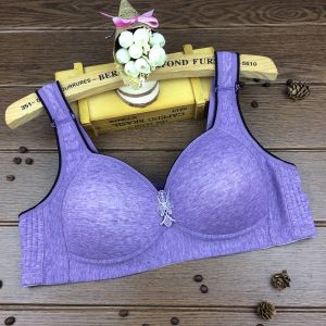 Women Underwear Adjustable Lingerie Soft Cotton Bras Deep V Thin Cup
