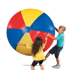 1.5m Jumbo Inflatable Beach Ball Jumbo Beach Ball Giant Rainbow Inflatable Pvc Beach Ball