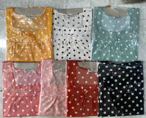 SET đùi CHẤM BI phối REN cổ NƠ 58kg cho nữ