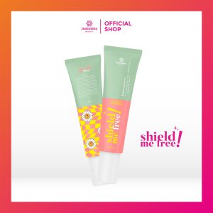 Justmine Beauty Sunscreen Shield Me Free SPF 50 Niacinamide Aloevera Extract