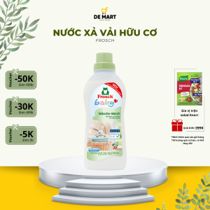[Chuẩn Đức] Nước xả quần áo hữu cơ Frosch 750ml | Lành tính hương hoa cúc tự nhiên phù hợp da nhạy cảm