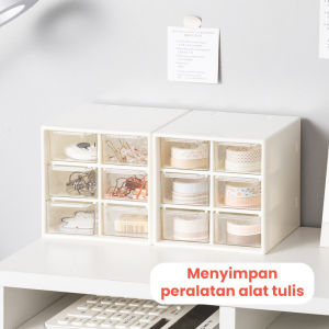 COD Mainland Laci Mini Serbaguna Rak Penyimpanan Kosmetik Alat Tulis Kotak Perhiasan Rak Meja Portable Accessories Box rak kosmetik/laci kecil aesthetic/laci susun mini/tempat kosmetik/box penyimpanan serbaguna HRM319