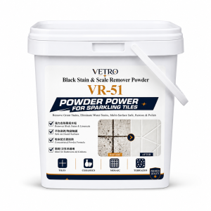Vetro VR-51 Black Stain & Scale Remover Powder for Sparkling Tiles