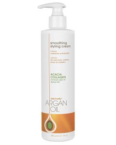 One N Argan Oil Smoothing Styling Cream Helps Protect Hair Color Eliminates Frizz Hydrates Adds Shine Definition and Texture for a Flexible Hold 9.8 Ounces