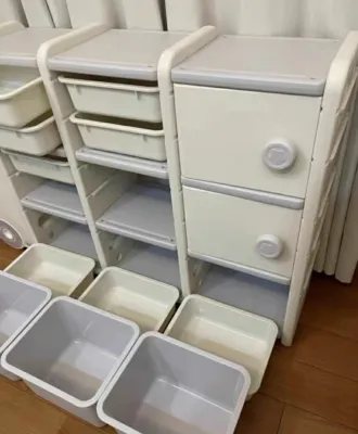 Brand-new childrens toy storage rack storage cabinet large-capacity multi-layer shelf locker baby toy rack