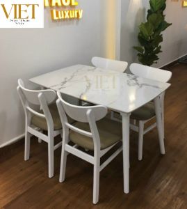 Bộ bàn ăn gia đình 4 ghế hiện đại