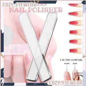 Nail Polisher Nano Glass Nail File Sanding Polishing Woman Transparent Buffer Block Shiner Nail Tool Nail Care Nail Art