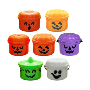 ภาชนะขนาดเล็กถังลูกอมสำหรับฮัลโลวีนย้อนยุคสำหรับเด็กผู้ใหญ่ของขวัญปาร์ตี้และตกแต่งบ้าน
