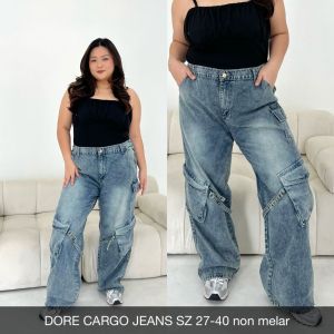CELANA JEANS WANITA DORE CARGO JEANS -SYS CLOTHIER
