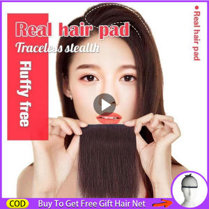 full wig human hair original Women Clip-in Hair Topper Wig Invisible Fluffy Mini Hairpiece Hair Extension