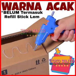 Lem Tembak 20 Watt 7mm Plus Saklar ON OFF Hot Melt Glue Gun Thermo Electric Heat Temperature Repair Tool for Home TOKO MAJID