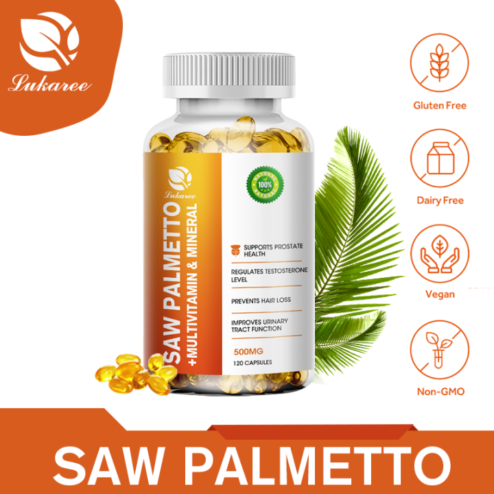 Saw Palmetto Capsules with Multivitamins & Minerals Supports Prostate Health Urinary Tract