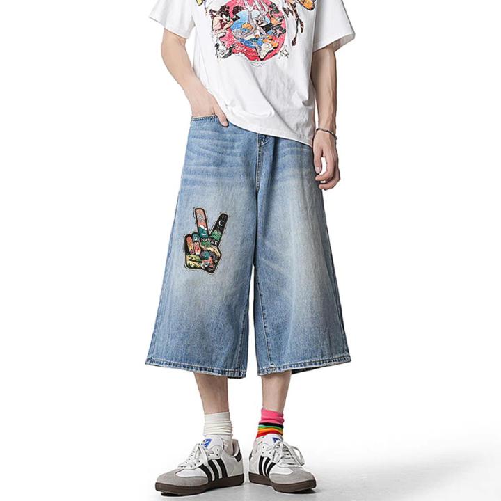 Over%20Knee%20Denim%20Short%20for%20Men%20Baggy%20Jeans%20Straight%20Denim%20Long%20Jorts%20for%20Men%20and%20Women%20Dancer%20Pants%20Shorts%20Baggy%20-%20Image%206