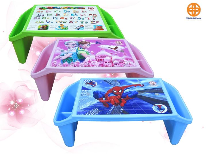 Bàn học cho bé kanemo Việt Nhật bàn học nhựa có ngăn để bút viết ...