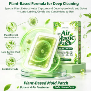 Anti Mold Patch Air Purifying Wormwood Sticker Mold Remover Patch Odor Eliminating Air Freshener Wardrobe Cabinet Closet