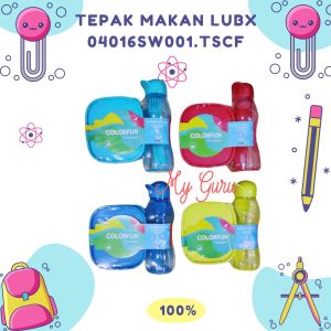 [SET] TEPAK MAKAN COLORFUN FANCY LUBX 04016SW001.TSCF / LUNCH BOX / TEMPAT MAKAN COLORFUN