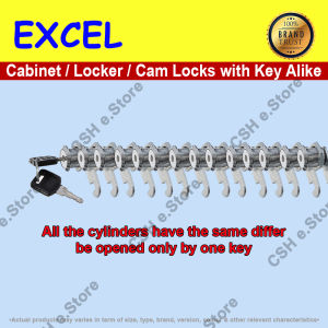 5 Cam Lock Cabinet Lock Drawer Lock Mail Box Lock with 2 Alike Keys ONE KEY FOR ALL LOCK