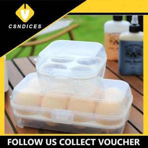 [Csndices] Outdoor Shockproof Egg Box Storage Box Portable Camping Shatterproof Egg Tray Home Plastic Protection Box Travel Shatterproof