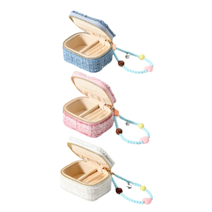 Elegant Miniature Storage Box With Sustainable Burlap Finish Designed For Quality Lifestyle Enthusiasts