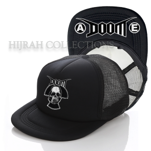 DOOM Topi Snapback Jaring/Trucker Premium berstandar distro Topi musik Topi Band Barat Punk COD