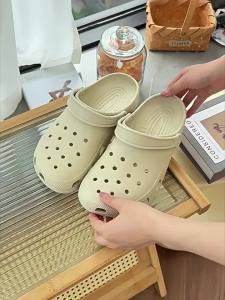 [Free Shipping] MenS Thick-Soled Non-Slip Perforated Sandals New Summer Style Suitable For Outdoor Wear Beach And Breathable With A Closed-Toe Design Made Of EVA Material Also Available For Women