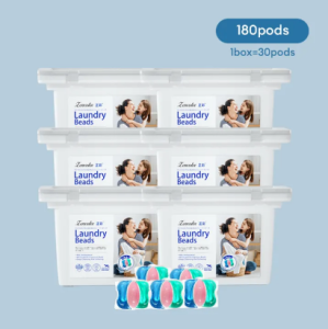 Zencolor 3 in 1 Laundry Capsule  Laundry Powder Box  Laundry Detergent Softener Laundry Bead Fragrance Enhancer Laundry Detergent Perfume 30 Pods/Box Laundry Beads 洗衣凝珠