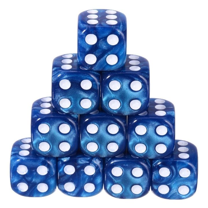 thumbnail image 2 of 10pcs D6 Dice Set – 16mm Six-Sided Polyhedral Dice For DND TTRPG Tabletop Gaming 2 of 4