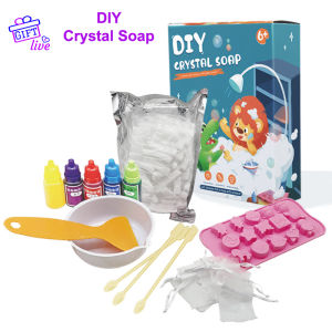 Dino Soap Making Kit Dinosaur Science Kits for Kids All Ages - STEM DIY Activity Craft Kits Gift Handmade Crystal Soap