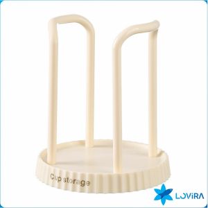 LoviRa Paper Cup Holder Dispenser Multifunctional Desktop Coffee Cup Storage Plastic Rack