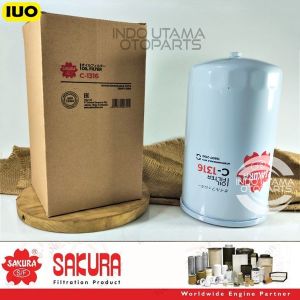 Filter Oli Hino Lohan FG235 FM260 TI Saringan Oli Sakura C-1316