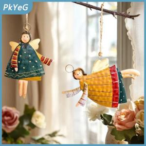 PkYeG 1Pcs Acrylic Cổ Điển Thiên Thần Treo Trang Trí Nội Thất Giáng Sinh Đồ Trang Trí Santa Claus Xmas Cây Treo Trang Trí 2026 Navidad Đảng Trang Trí Nội Thất