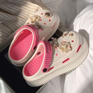 LKfashion ส่งตรงจากไทย รองเท้าหัวโตแฟชั่นสีทูโทน 4 สี 4 สไตล์ พร้อมดอกไม้สุดน่ารัก พื้นนุ่ม น้ำหนักเบา ใส่สบาย ราคาสุดคุ้ม ซื้อเลย ไม่ซื้อคือพลาดมากๆ