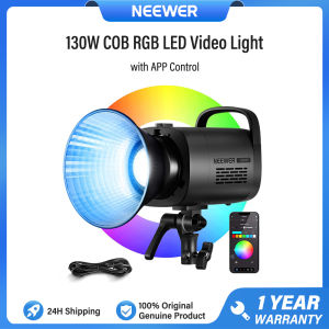 NEEWER 130W 27000lux/m COB RGB LED Video Light with APP Control CB100C