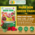 Phân Bón Hữu Cơ Green Farm, GreenHome, Gói 1kg, Chuyên Dùng Cho Cây Cảnh, Hoa Hồng. 