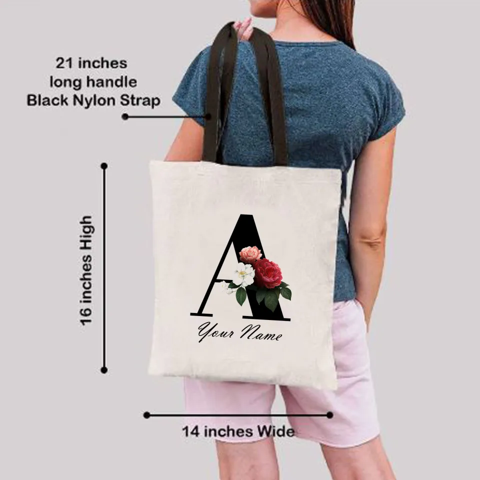 Customized canvas shop tote