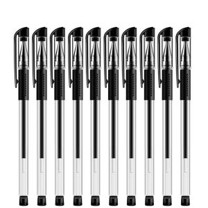 10/30/50pcs 0.5mm Gel Pen Black Quick Dry Signature Pen for School Office with Replaceable PenRefill