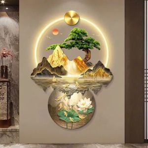 [TRANH MICA GẮN ĐÈN LED CAO CẤP TIỂU CẢNH] Decor Phòng Khách.. Làm Qùa Tặng