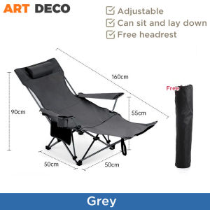 Camping Chair Folding Chair Camping Chair with Leg Rest Folding Recliner Kerusi Lipat Tidur Portable Chair Lazy Chairs Outdoor Beach Fishing Chair