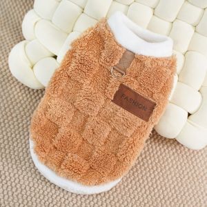 GBDSVD Velvet Winter Dogs Clothes Comfortable Soft Dog Warm Sweater Fashion Pullover Vest Pet Thick Plush Jacket Autumn Winter