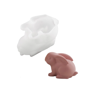 Reusable Heat Resistant Rabbit Decorating Molds Easy Releasing Design Suitable for Candle Making and Festival Crafts